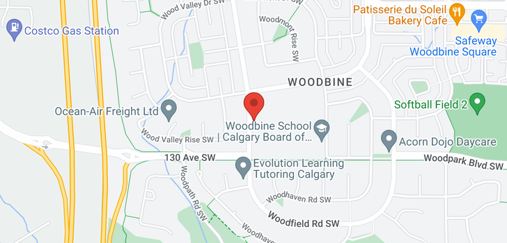 map of 20 WOODFIELD RD SW